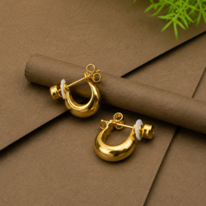 men’s gold plated bali earrings