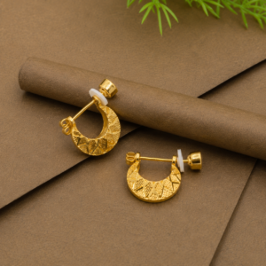 textured hoop earrings for mens