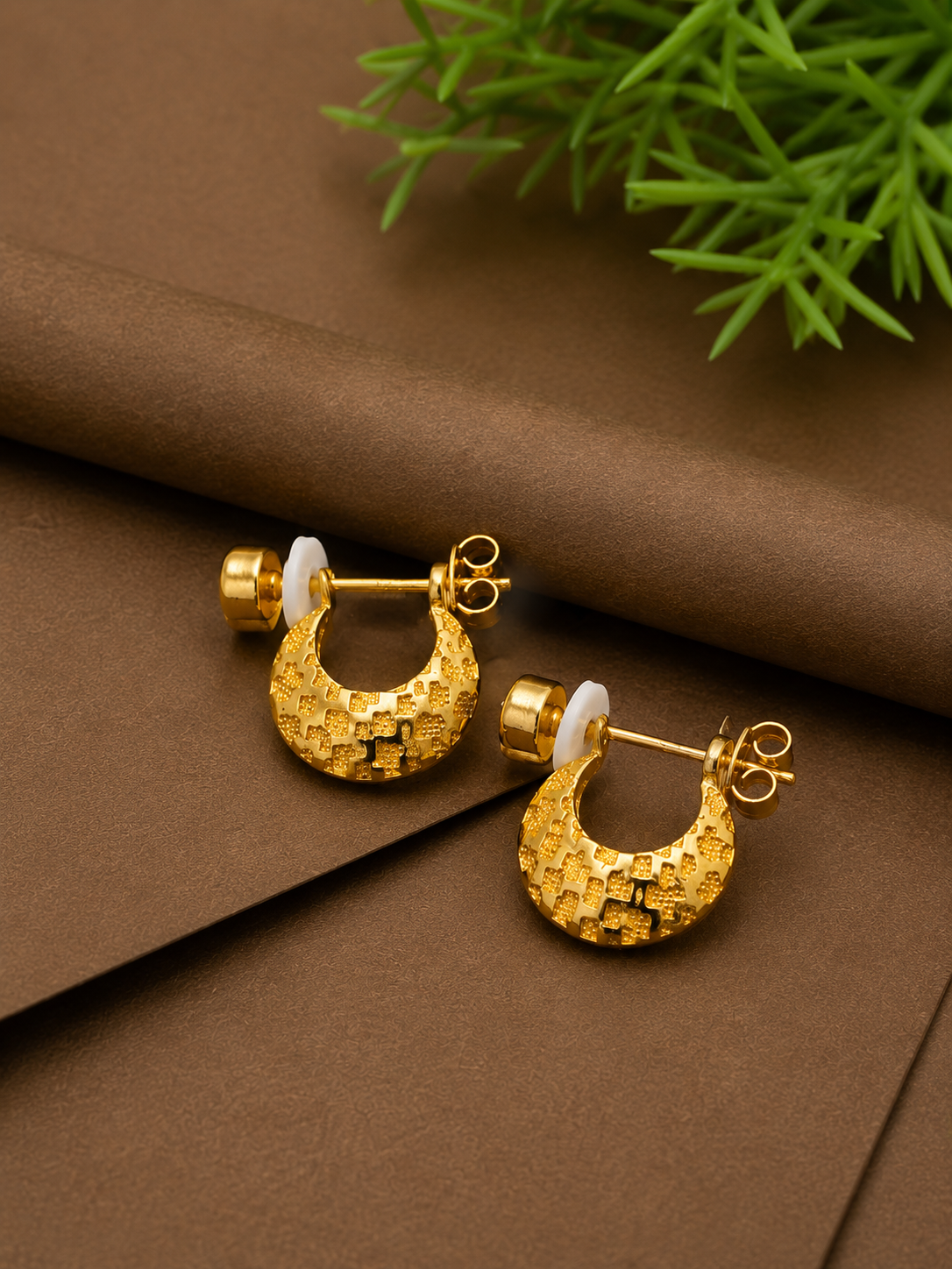 gold plated tex hoop earrings for men gold plated tex hoop earrings for men