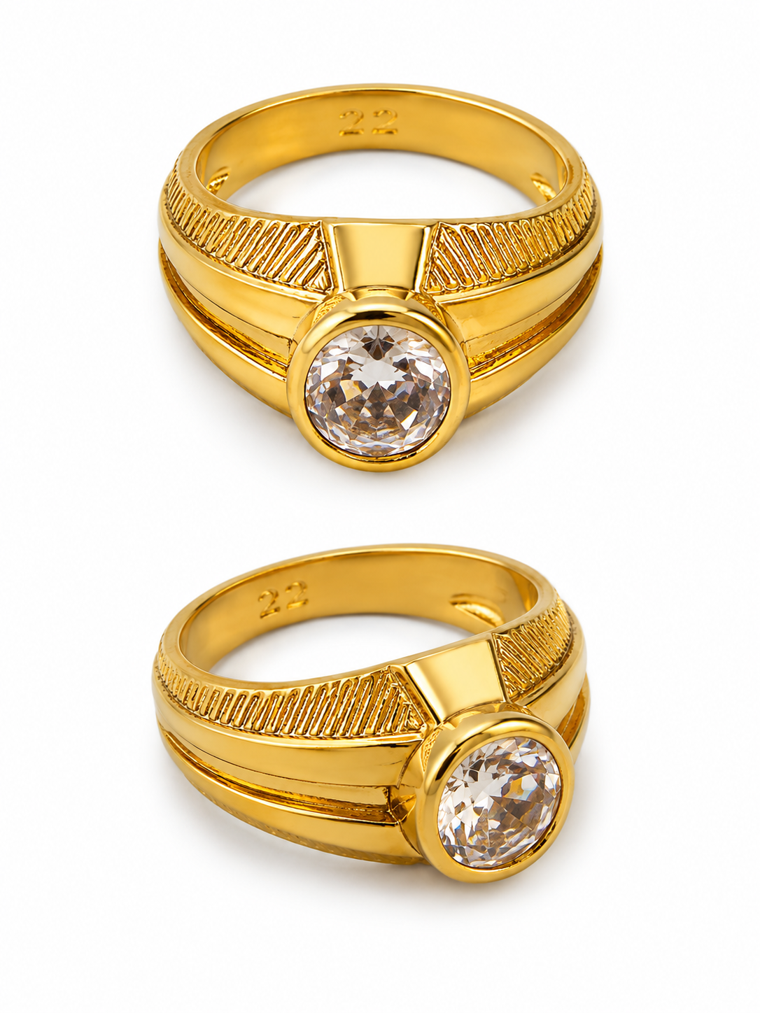 gold tone solitaire statement ring gold tone solitaire statement ring