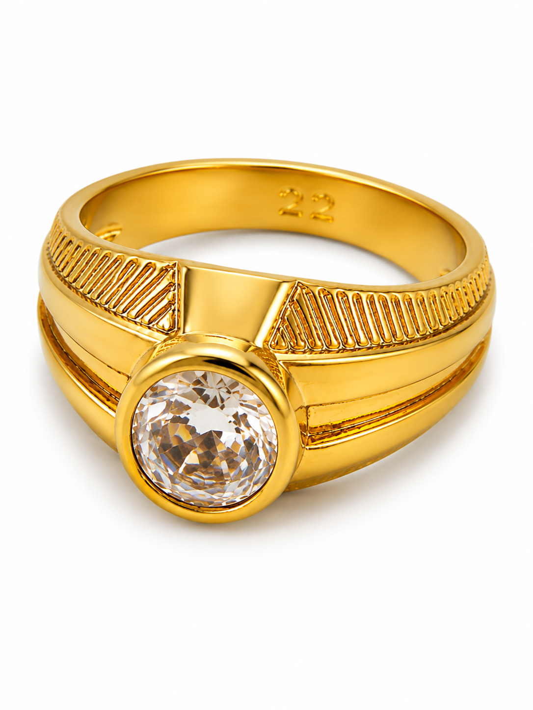 gold tone solitaire statement ring gold tone solitaire statement ring