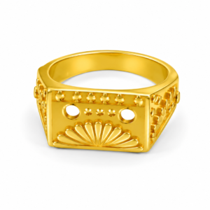 gold plated signet ring