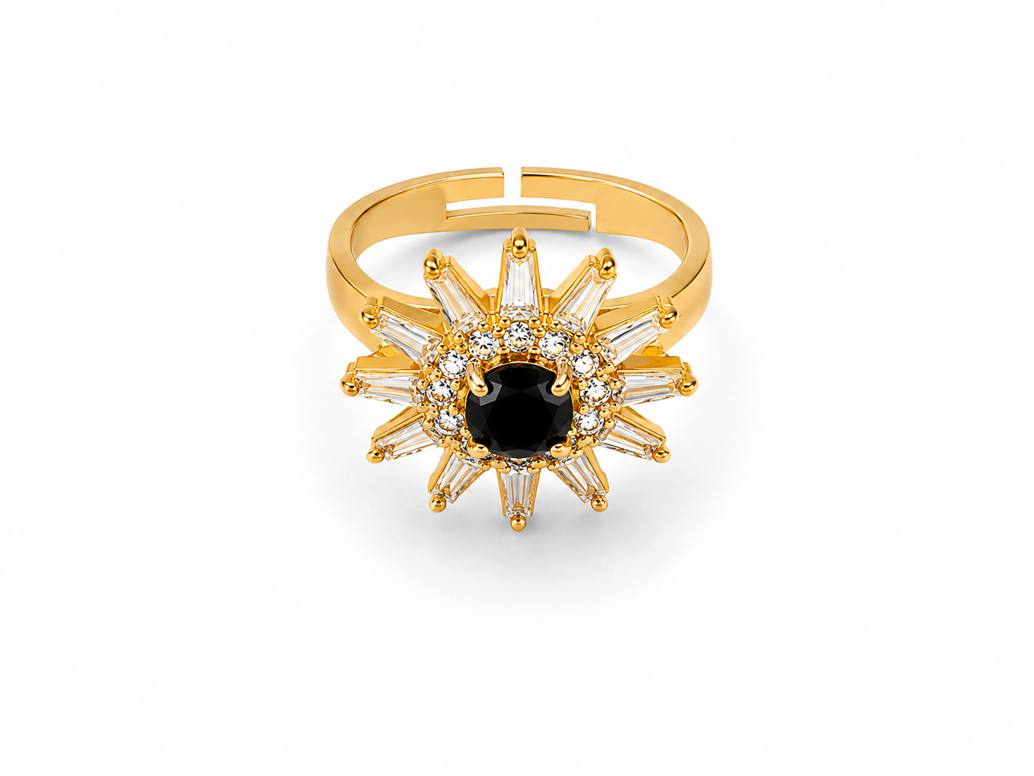 adjustable floral stone ring adjustable floral stone ring