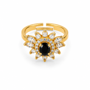 adjustable floral stone ring (copy)