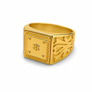 gold plated signet ring 2