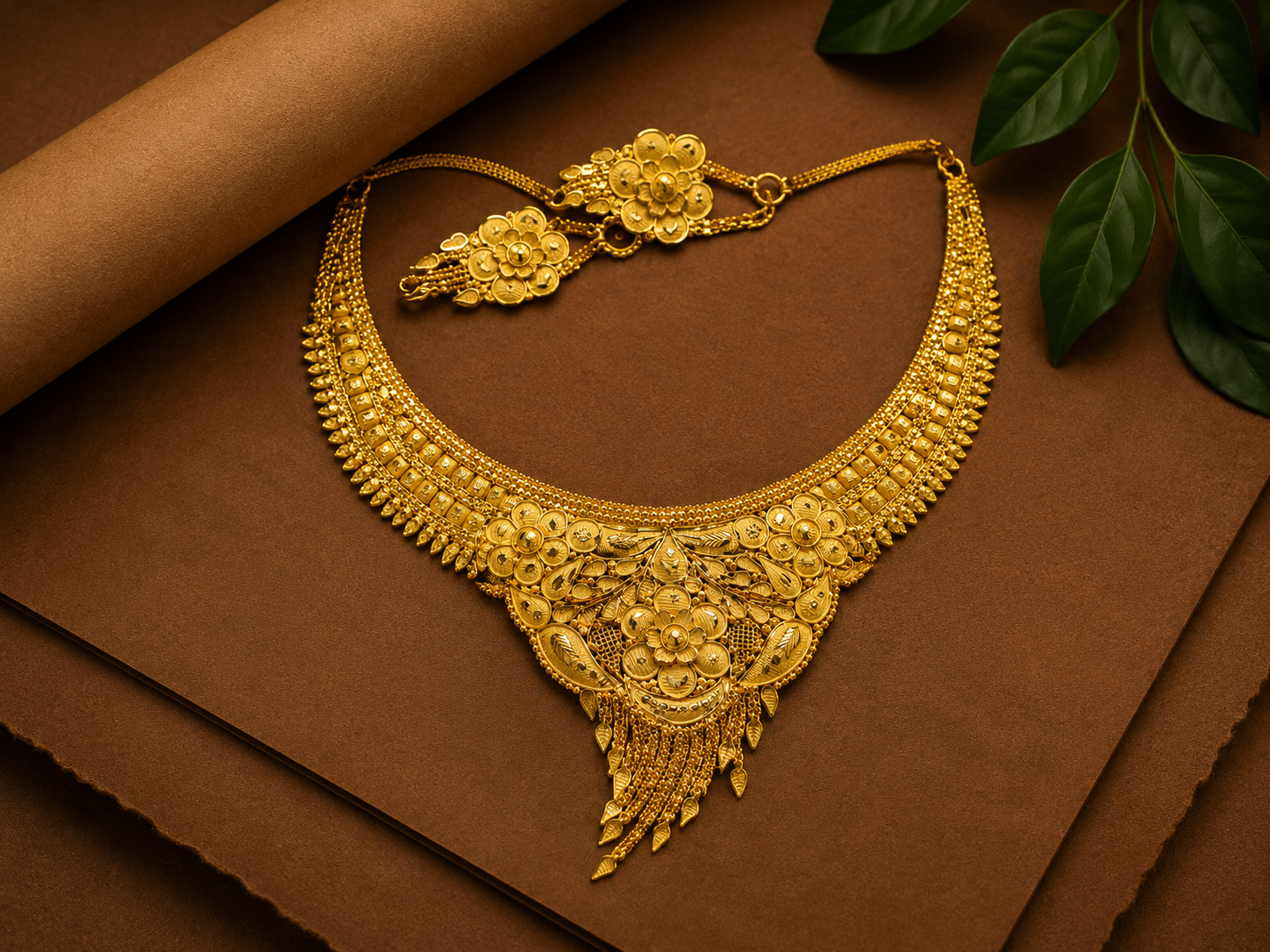 traditional gold plated necklace set for women 6 traditional gold plated necklace set for women 6