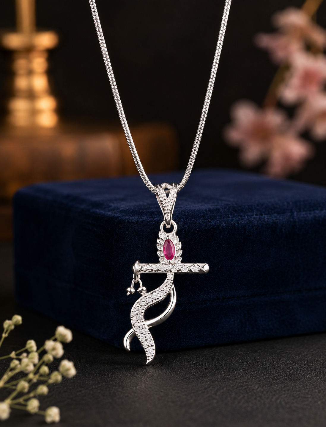shri krishna pendant with chain shri krishna pendant with chain