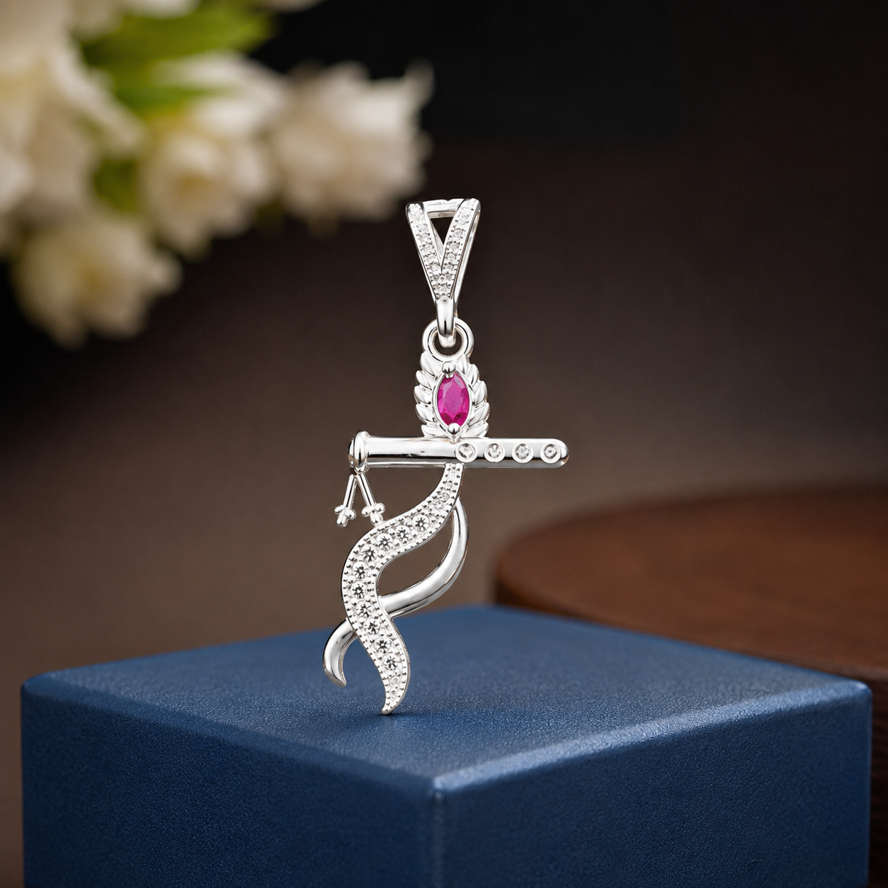 shri krishna pendant with chain shri krishna pendant with chain